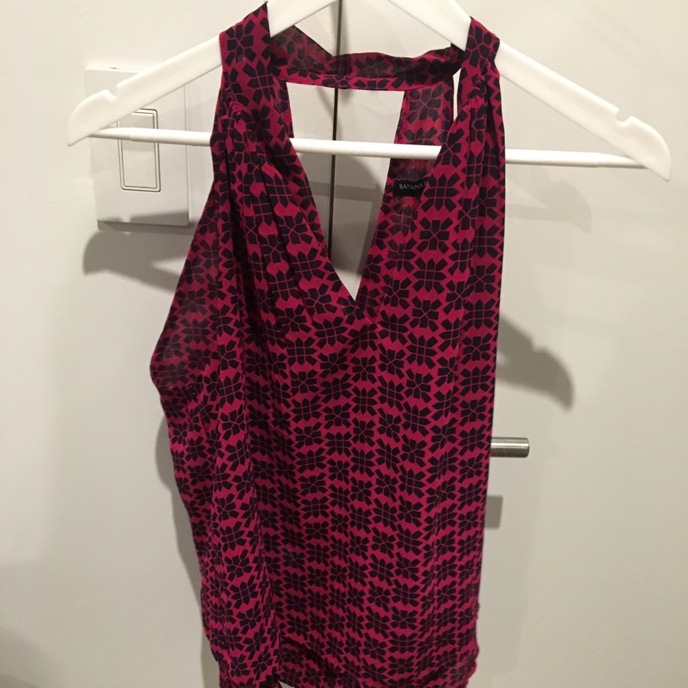 Banana Republic Tie Neck Blouse Size Small